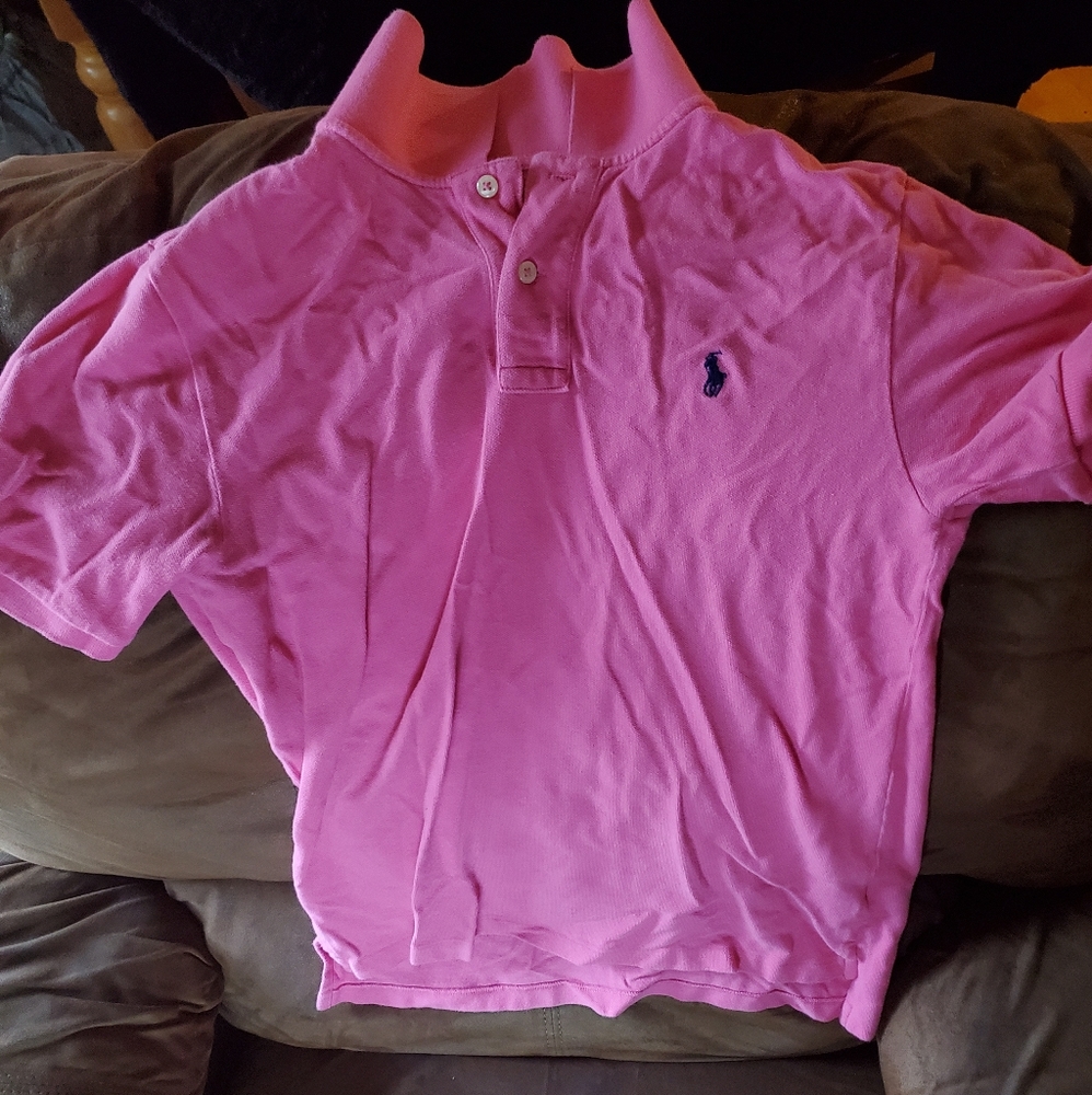 Ralph Lauren polo shirt pink size small
